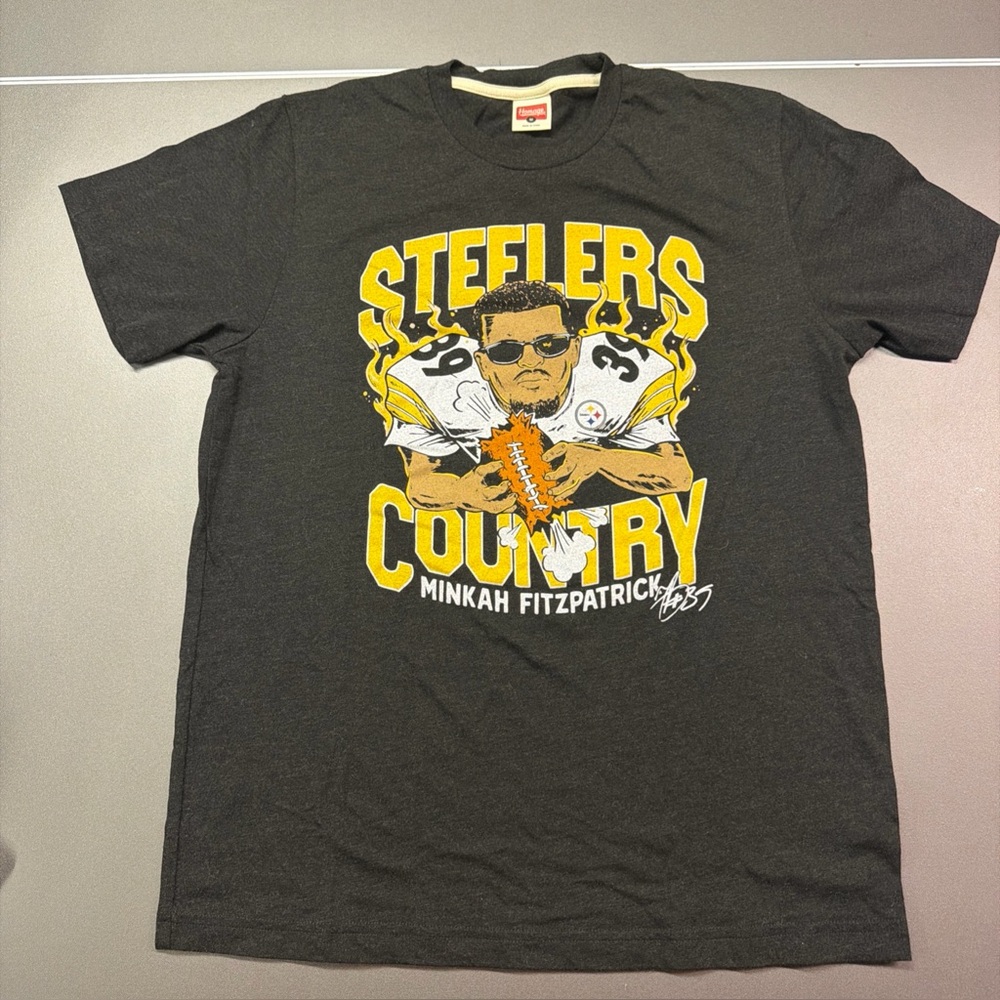 Men’s‎ Medium Minkah Fitzpatrick Homage Caricature Shirt Pittsburgh Steelers